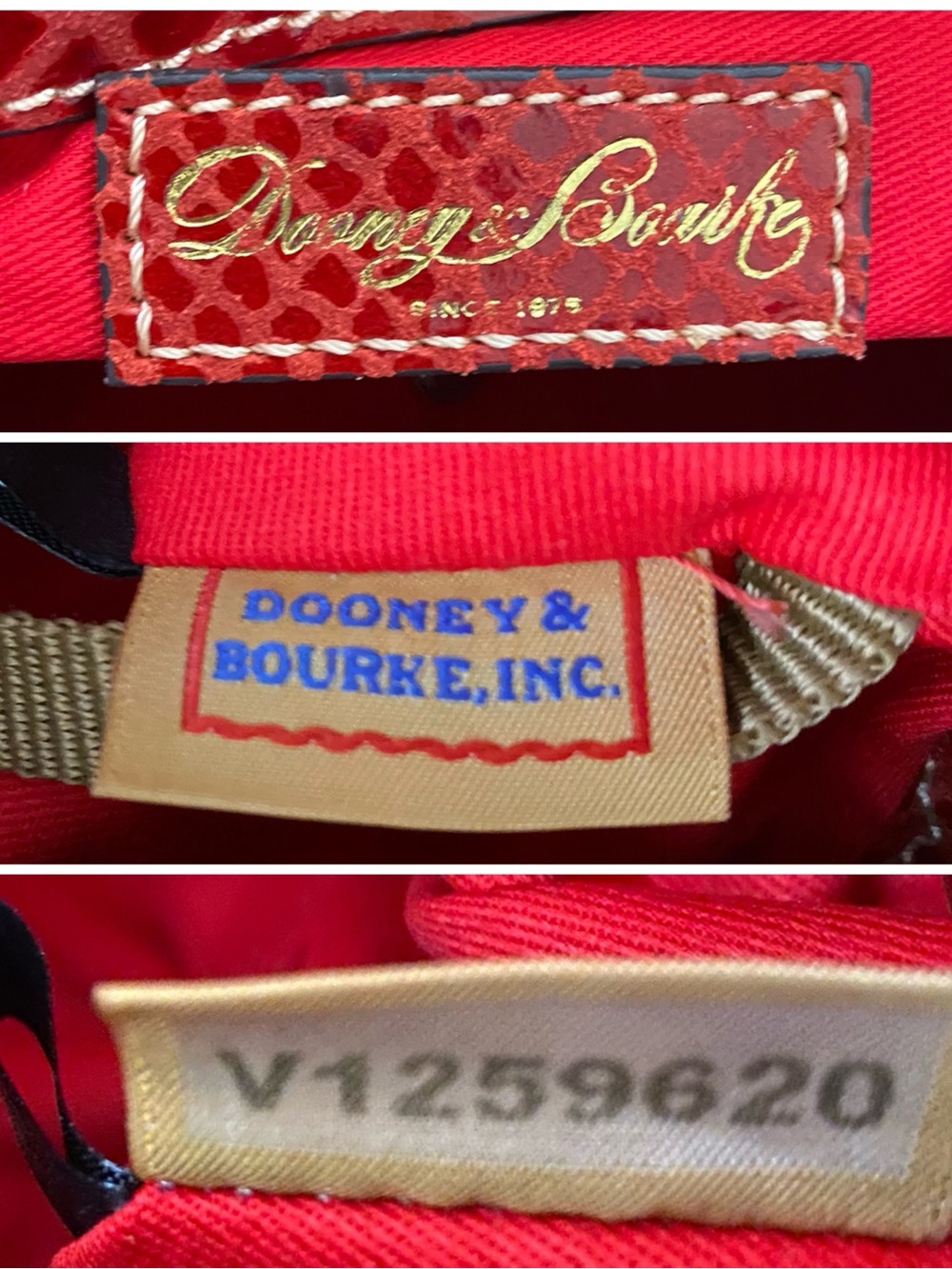 Dooney and Bourke Exclusive embossed leather satchel - Picture 8 of 11
